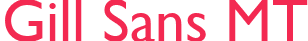 Gill Sans MT